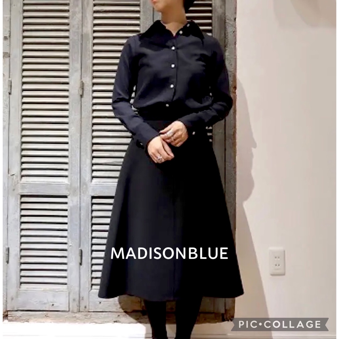 MADISONBLUE(マディソンブルー)の☆専用☆     新品　MADISONBLUE  ハイカラーウールマダムシャツ レディースのトップス(シャツ/ブラウス(長袖/七分))の商品写真