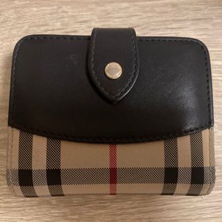 BURBERRY - BURBERRY レザー 長財布 金ファスナー ノバチェック メンズ