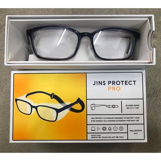 ジンズ(JINS)のJINS PROTECT PRO ジンズプロテクトプロ　ネイビー　ウェリントン(サングラス/メガネ)