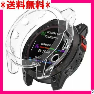 ２ Garmin EPIX 用 47mm ケース TPU素 リ保護カバー クリア(その他)