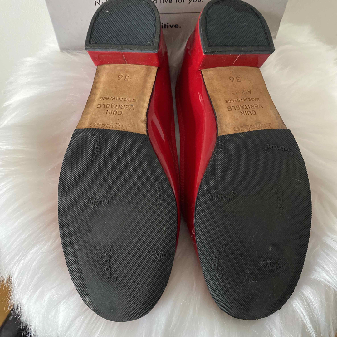 repetto(レペット)のrepetto カミーユ　36 赤　エナメル レディースの靴/シューズ(バレエシューズ)の商品写真
