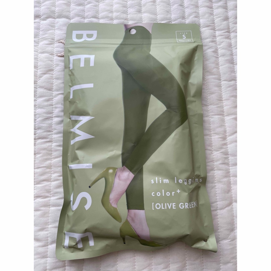 BELMISE slim leggings color+ オリーブグリーン レディースのレッグウェア(レギンス/スパッツ)の商品写真