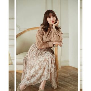 ハーリップトゥ(Her lip to)のHer lip to Pleated Chiffon Long Skirt(ロングスカート)