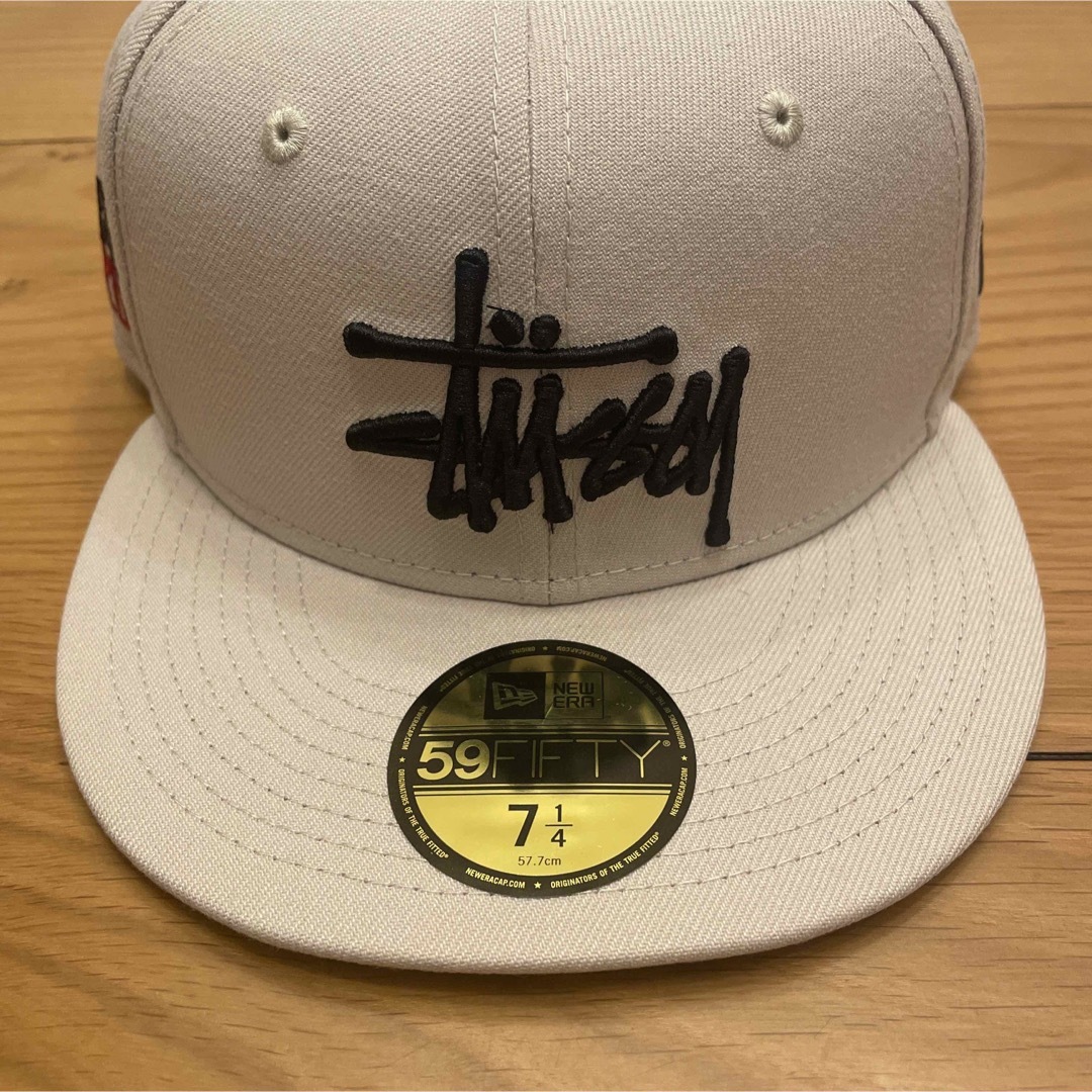 STUSSY - stussy authentic new era cap ナチュラル7 1/4の通販 by h.s