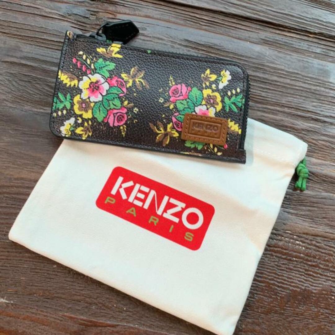 KENZO(ケンゾー) FC65PM706B04 ポッププリント カードホルダー Black