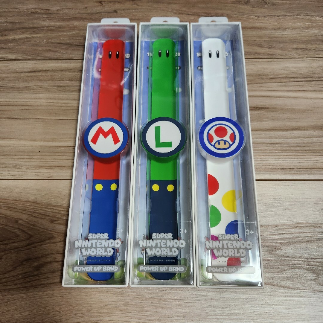 パワーアップバンド3本セット(マリオ、ルイージ、キノピオ)