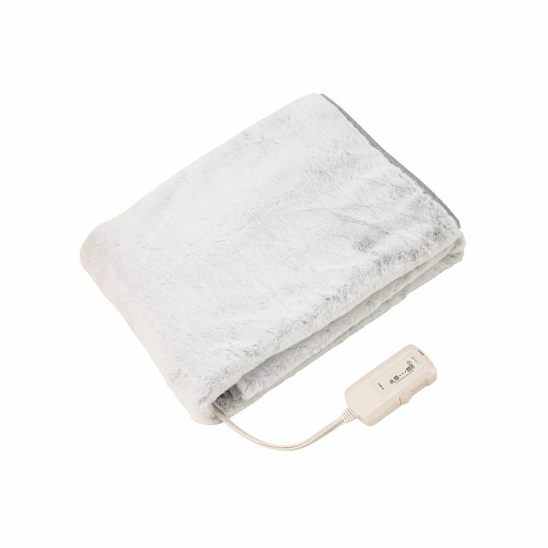 コイズミ 電気毛布 敷毛布 ラビットファー調 丸洗い可 140×80cm KDS