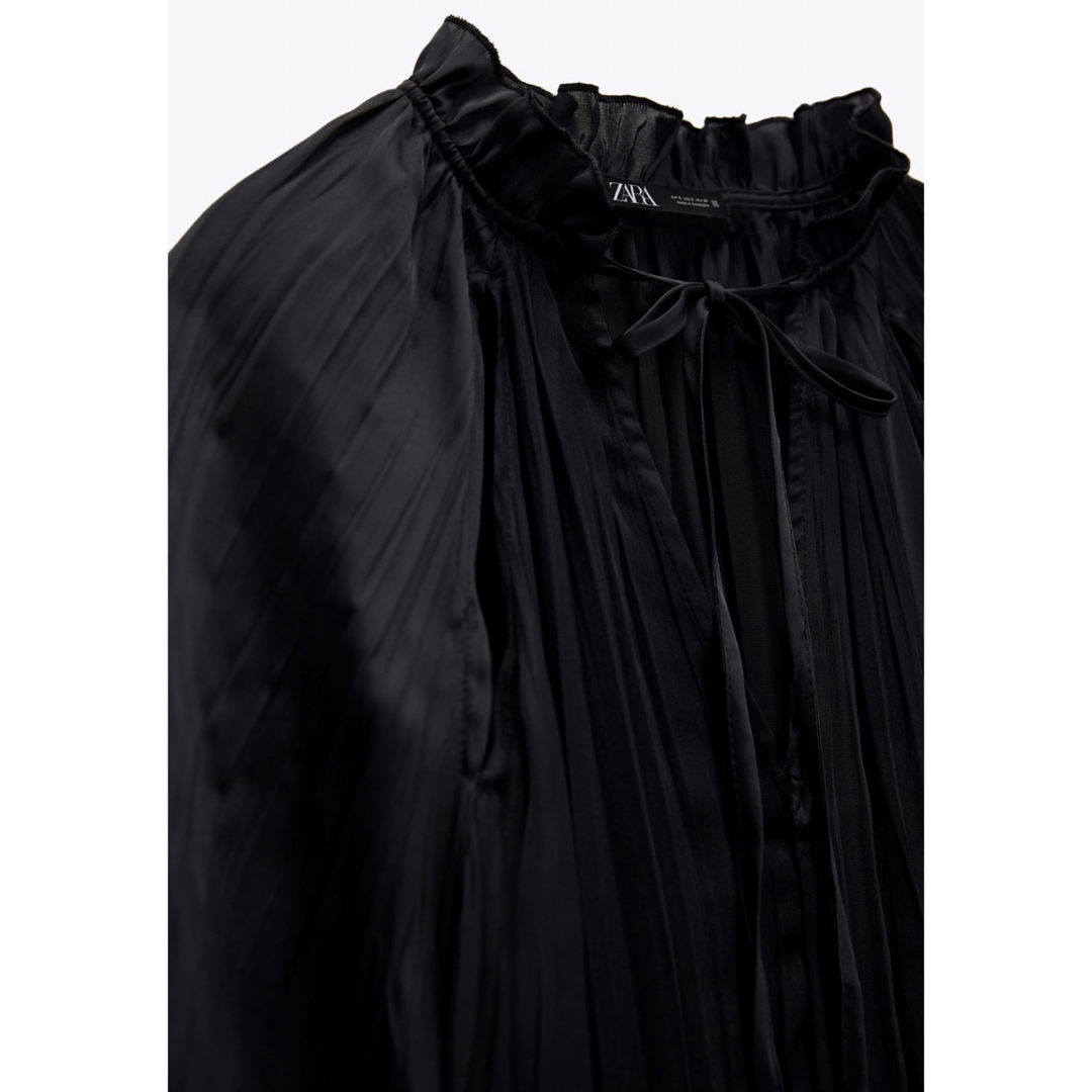 ZARA カットアウトディテール サテン ワンピース XS