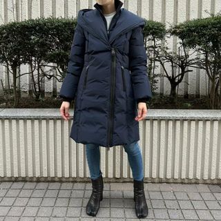 マッカージュ(Mackage)のMACKAGE(マッカージュ) KAY-NFR Navy(ダウンジャケット)