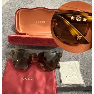 グッチ(Gucci)の美品GUCCI  ブラウンスターサングラス(サングラス/メガネ)