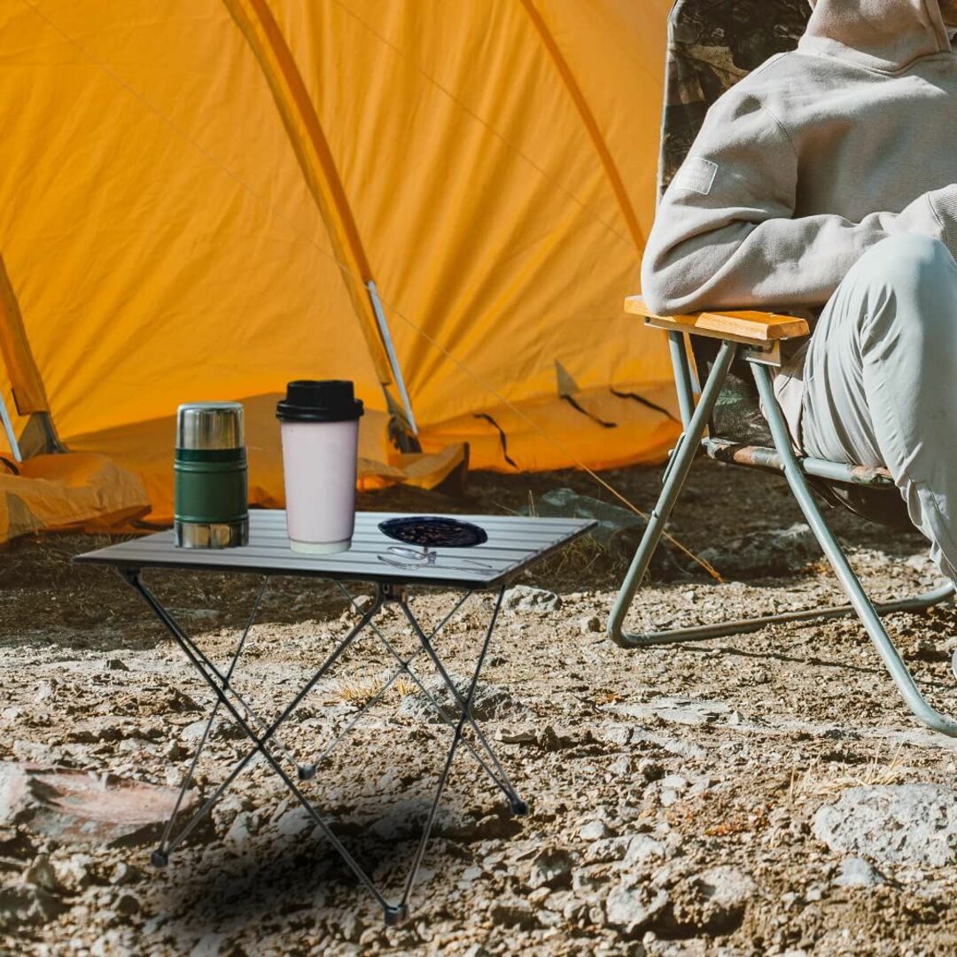【色: ブラック】キャンプ テーブル LEJUMP キャンプ用品 耐荷重30KG