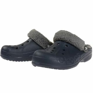 クロックス(crocs)の28cm クロックス バヤ ラインド ファズ ストラップ クロッグ ネイビー(サンダル)