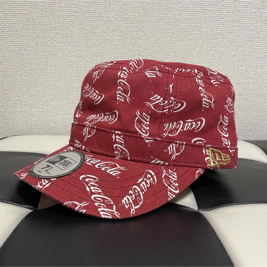 NEW ERA(ニューエラー)の【正規品】【美品】ニューエラ コカコーラ コラボ ワークキャップ メンズの帽子(キャップ)の商品写真