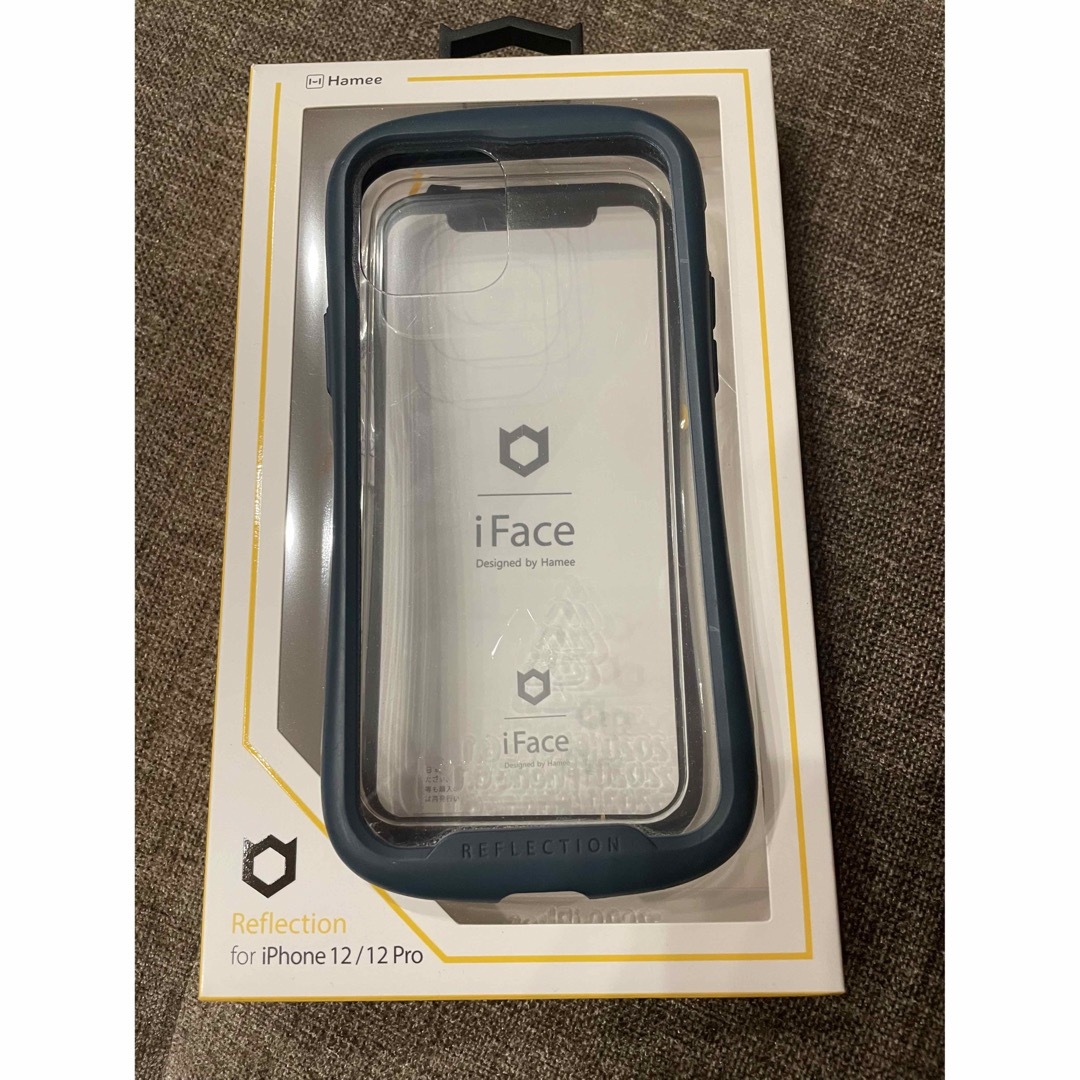 iFace iPhone12 12pro ネイビー　クリア スマホ/家電/カメラのスマホアクセサリー(iPhoneケース)の商品写真