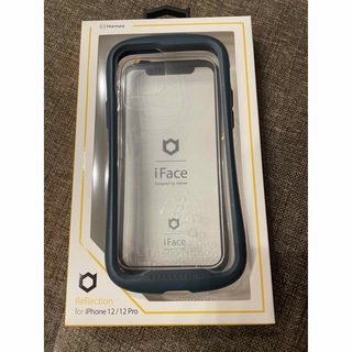 iFace iPhone12 12pro ネイビー　クリア(iPhoneケース)
