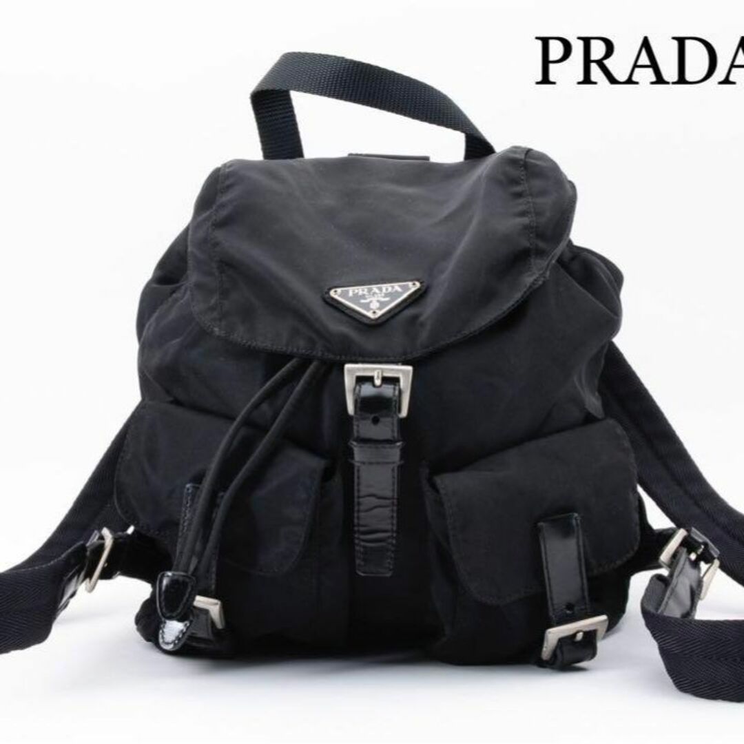 美品 PRADA プラダ リュック テスート ブラック 23051901 | www