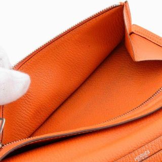 Hermes - エルメス HERMES ベアン オレンジ 長財布 23061302の通販 by