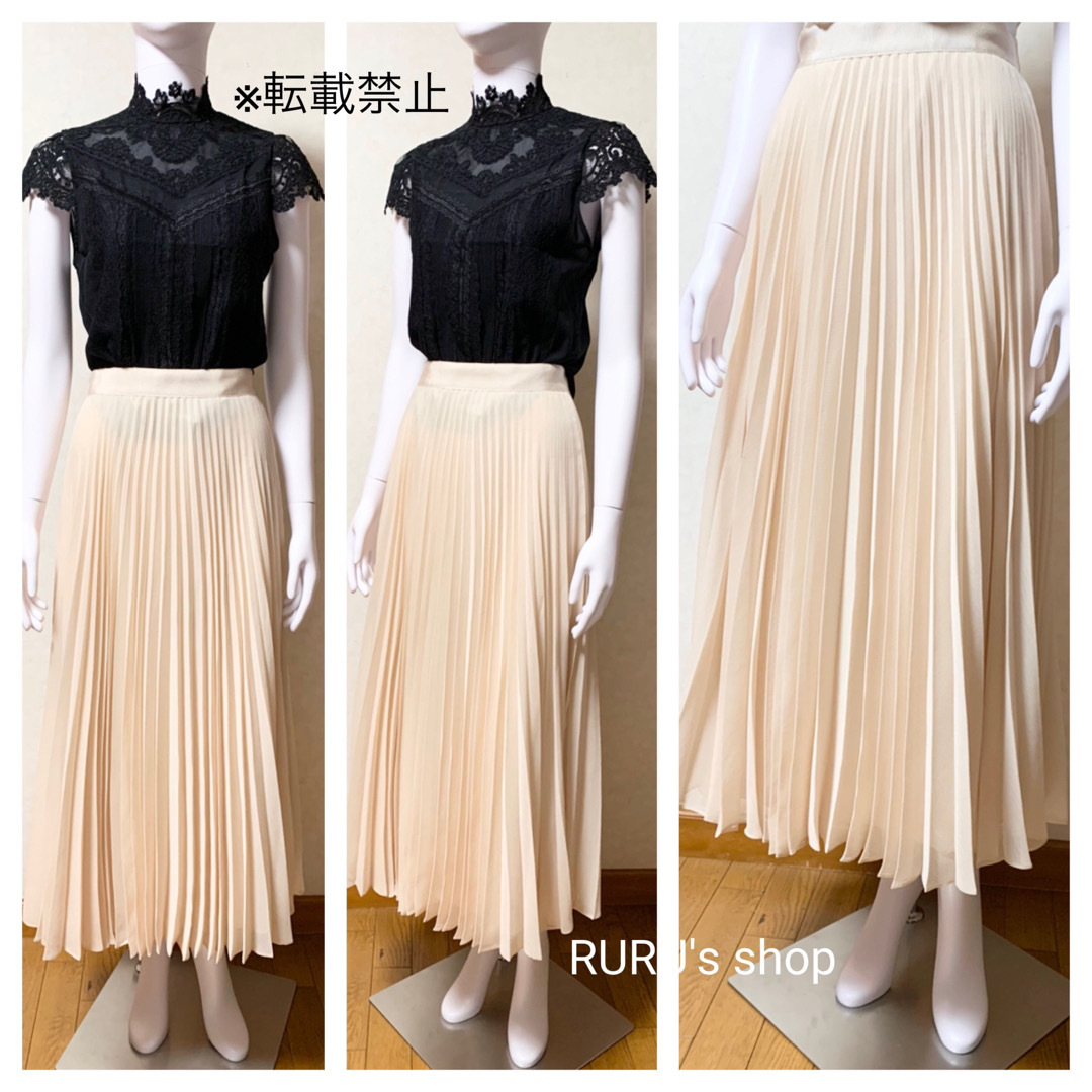 Alice+Olivia - 美品 alice+olivia シフォンプリーツ ミディ丈 フレア