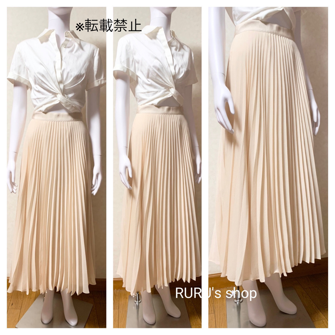 Alice+Olivia - 美品 alice+olivia シフォンプリーツ ミディ丈 フレア