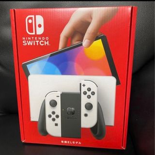 ニンテンドースイッチ(Nintendo Switch)のNintendo Switch 有機ELモデル 白 新品未開封(家庭用ゲーム機本体)