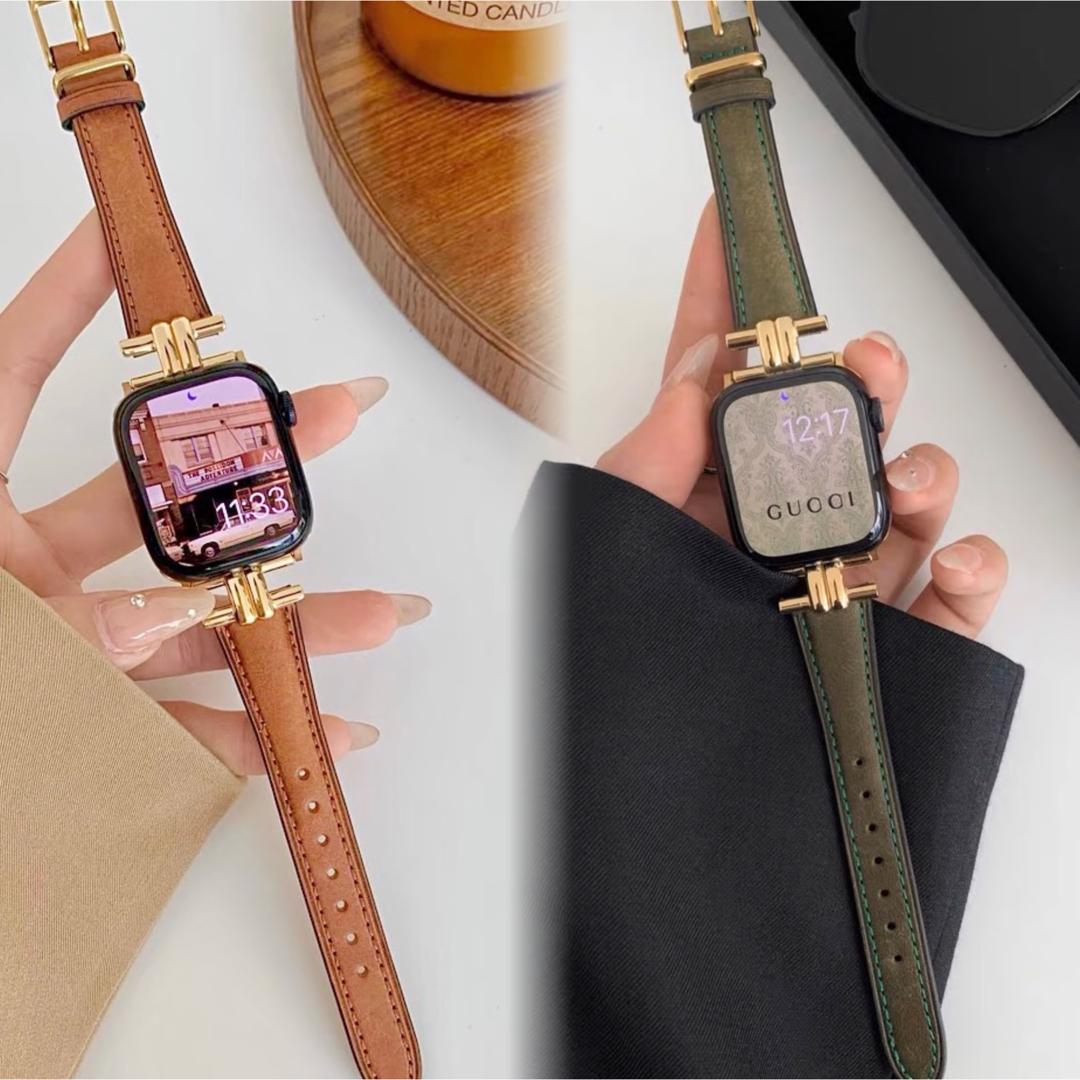Apple Watch - Apple Watch アップルウォッチ 本革ベルト バンド レディースの通販 by Meet Fashion｜ アップルウォッチならラクマ