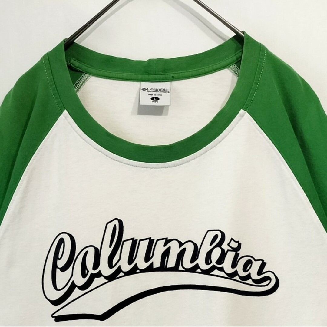 Columbia(コロンビア)の【レア！】Columbia コロンビア リンガーTシャツ ラグラン 入手困難 メンズのトップス(Tシャツ/カットソー(半袖/袖なし))の商品写真