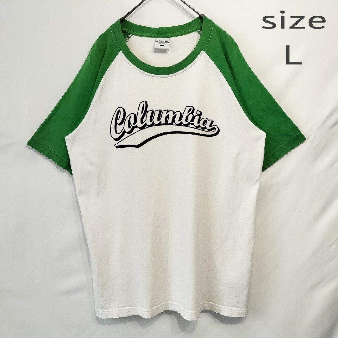 Columbia(コロンビア)の【レア！】Columbia コロンビア リンガーTシャツ ラグラン 入手困難 メンズのトップス(Tシャツ/カットソー(半袖/袖なし))の商品写真