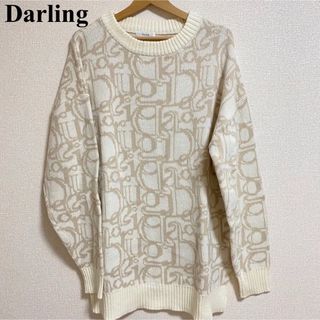 ダーリッチ(Darich)の美品 Darling ダーリッチ パターンニットチュニック ロゴ ニット(ニット/セーター)