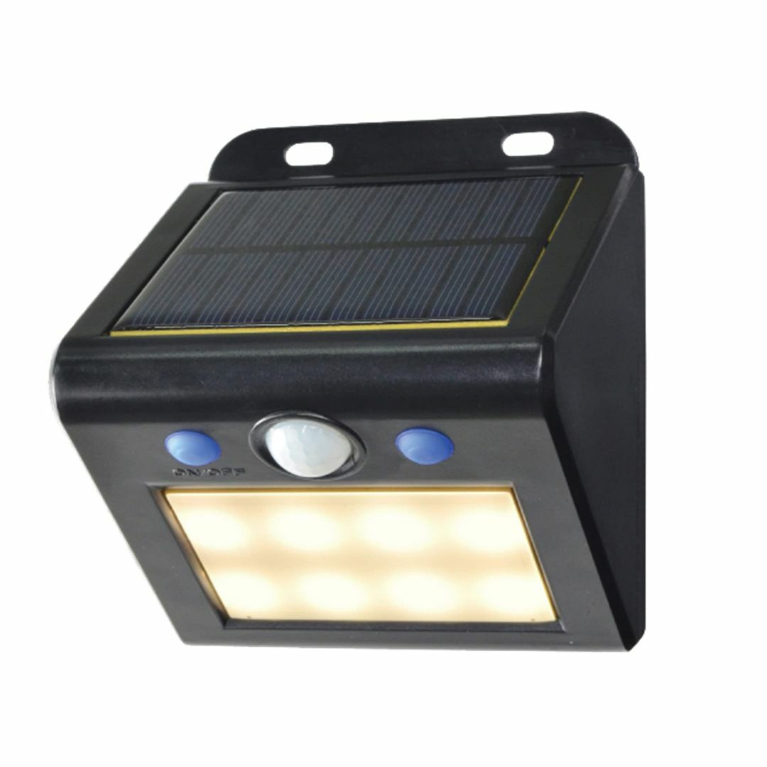 エルパ (ELPA) LEDセンサーウォールライト (小/電球色/ソーラー式/防