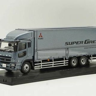 ミニカー 1/43 三菱ふそう Super Great コンテナトラック ロゴの通販