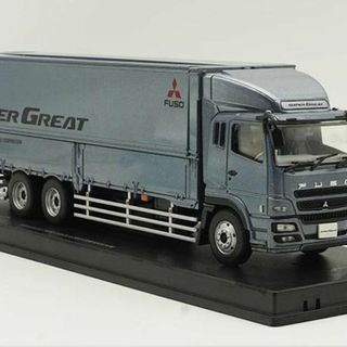 ミニカー 1/43 三菱ふそう Super Great コンテナトラック ロゴの通販