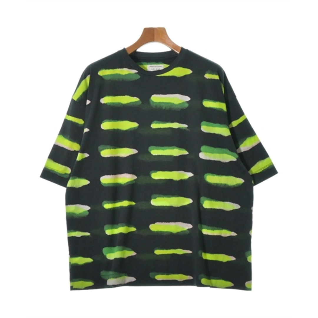 DRIES VAN NOTEN Tシャツ・カットソー S 黒x緑x白(総柄) | www