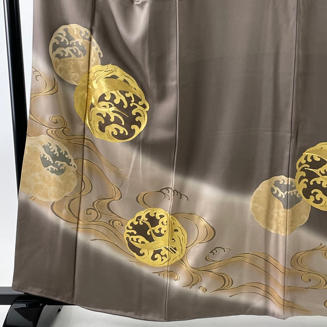 色留袖 身丈164.5cm 裄丈65.5cm 正絹 美品 名品