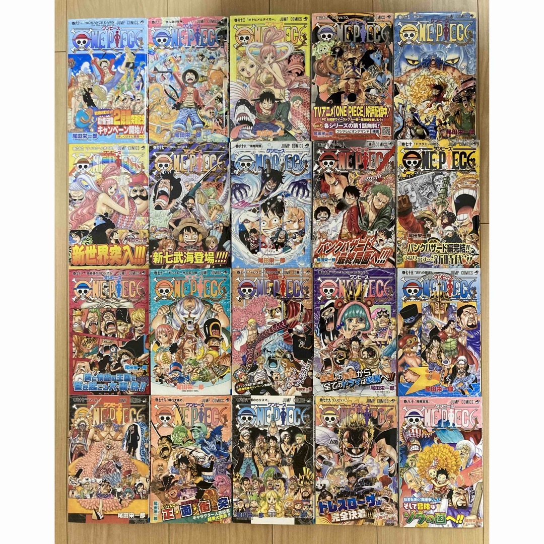 【再値下】ONE PIECE ワンピース全巻　1〜106巻＋3巻セット エンタメ/ホビーの漫画(少年漫画)の商品写真