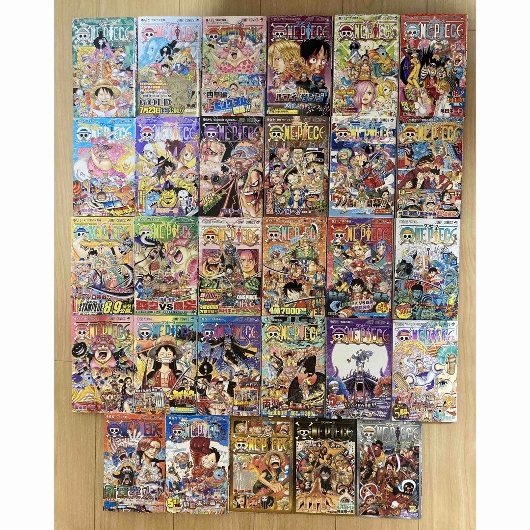 【再値下】ONE PIECE ワンピース全巻　1〜106巻＋3巻セット エンタメ/ホビーの漫画(少年漫画)の商品写真