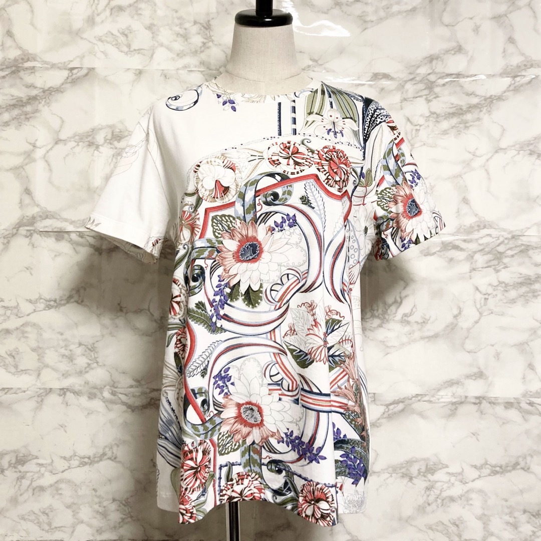 【極美品 20SS】Salvatore Ferragamo フラワー総柄Tシャツ