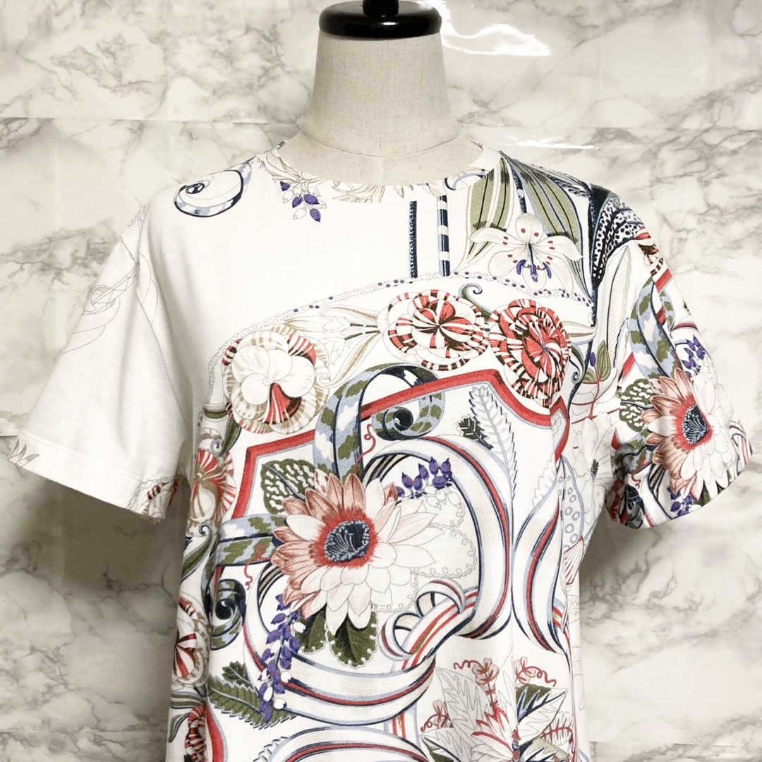 【極美品 20SS】Salvatore Ferragamo フラワー総柄Tシャツ 5