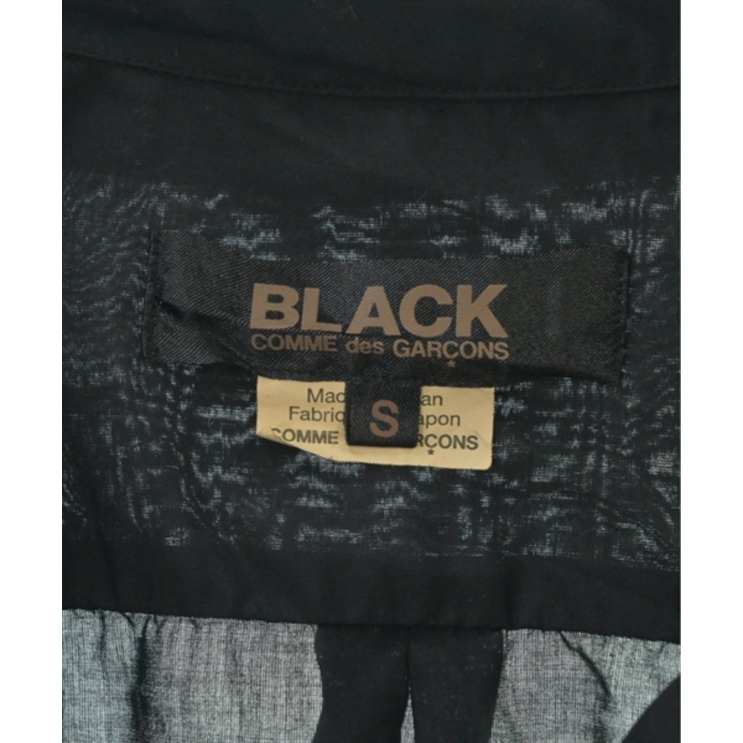 BLACK COMME des GARCONS カジュアルシャツ S 黒オールシーズンポケット
