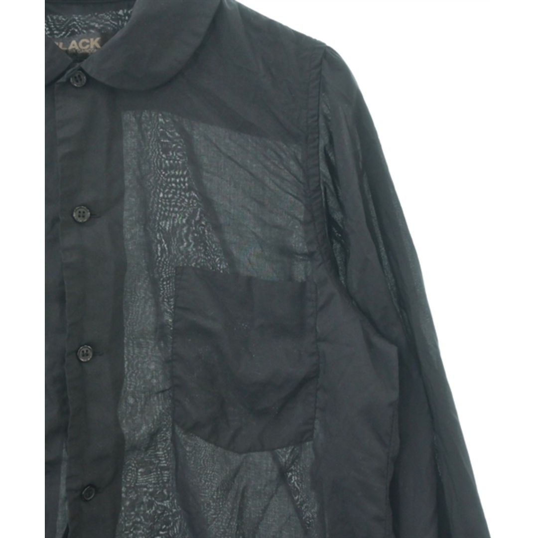 BLACK COMME des GARCONS カジュアルシャツ S 黒オールシーズンポケット