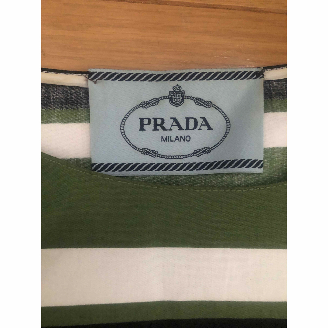 PRADA - PRADAコットンワンピース ボーダーの通販 by ミントshop