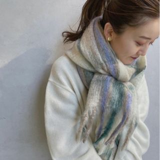 イエナ(IENA)の【新品】IENA THROW / Mohair Shaggy Big Check(マフラー/ショール)