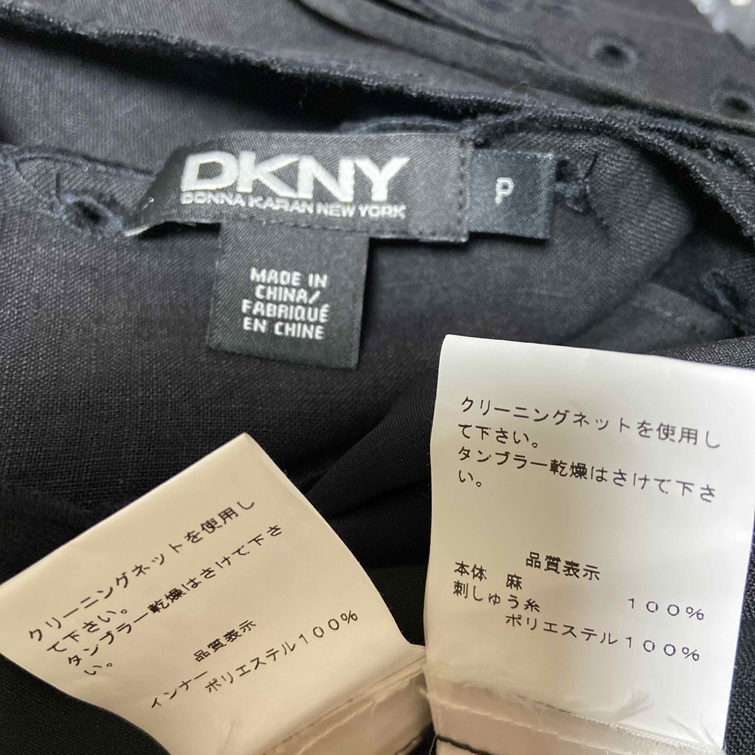 DKNY(ダナキャランニューヨーク)の美品　DKNY  リネンワンピース レディースのワンピース(ひざ丈ワンピース)の商品写真