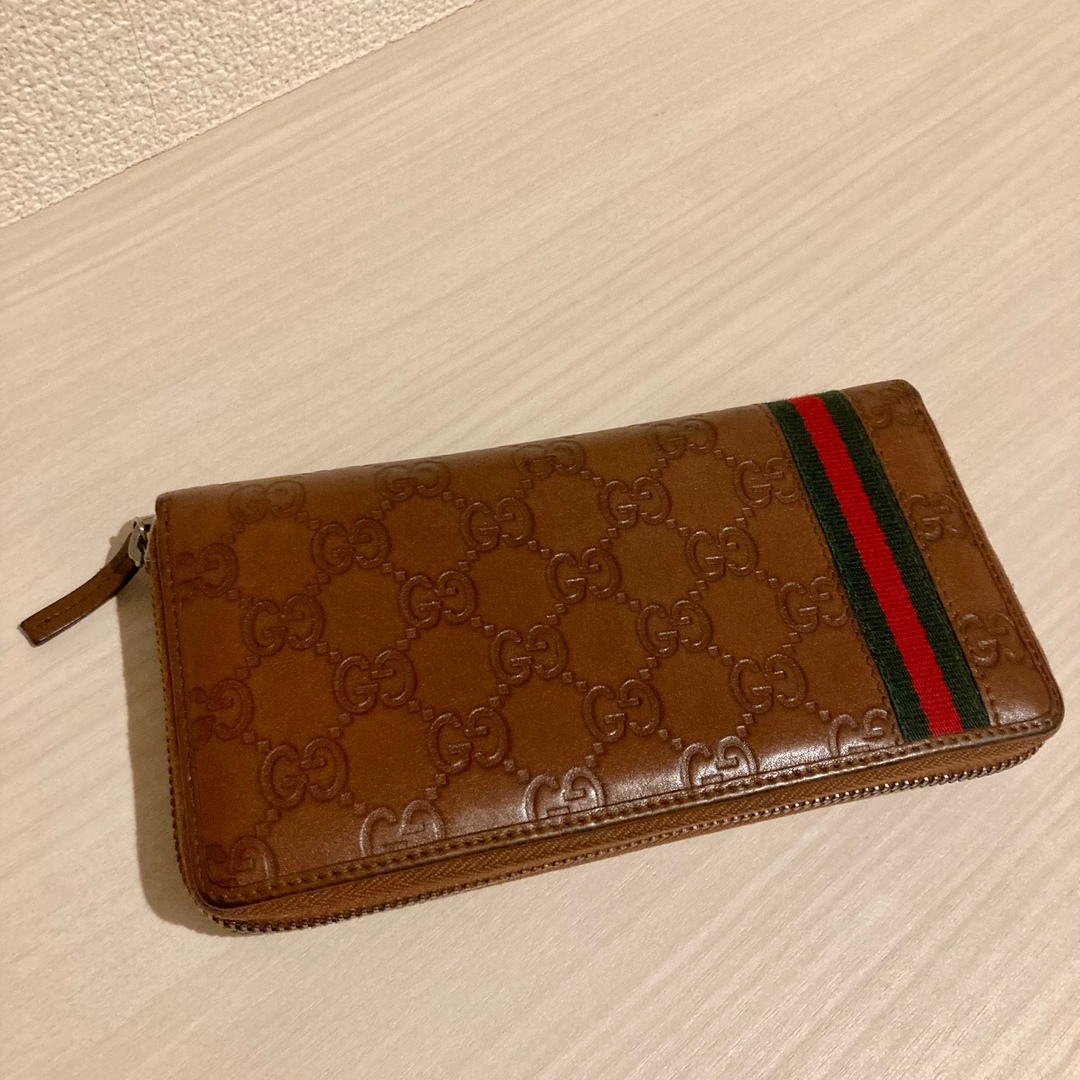 即日匿名発送★グッチGUCCI長財布 本革 箱あり