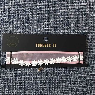 フォーエバートゥエンティーワン(FOREVER 21)の未使用 forever21 オーガンジーリボン チョーカー(ネックレス)