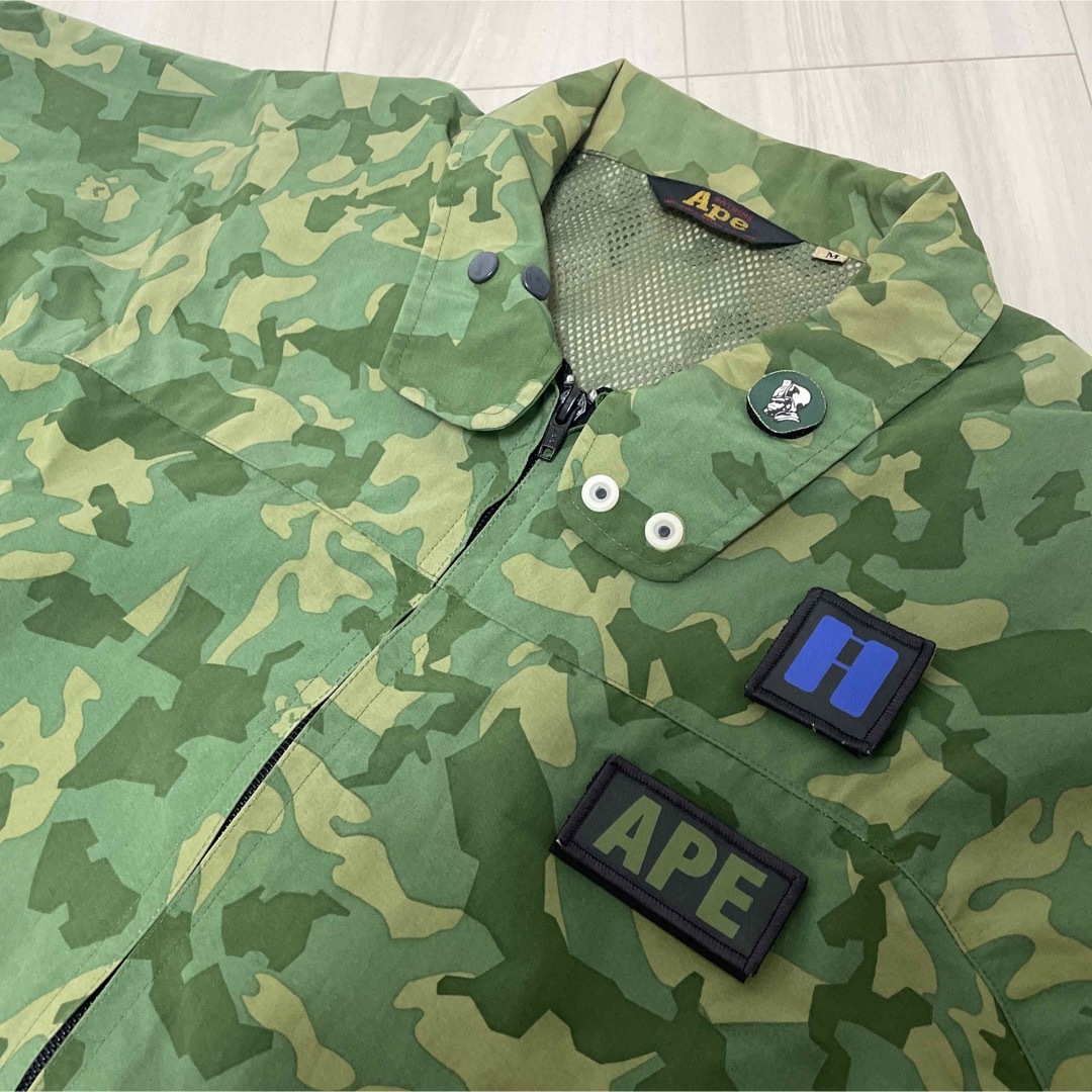 BAPE 迷彩 2WAY コーチジャケット APE ベイプ アベイシングエイプ