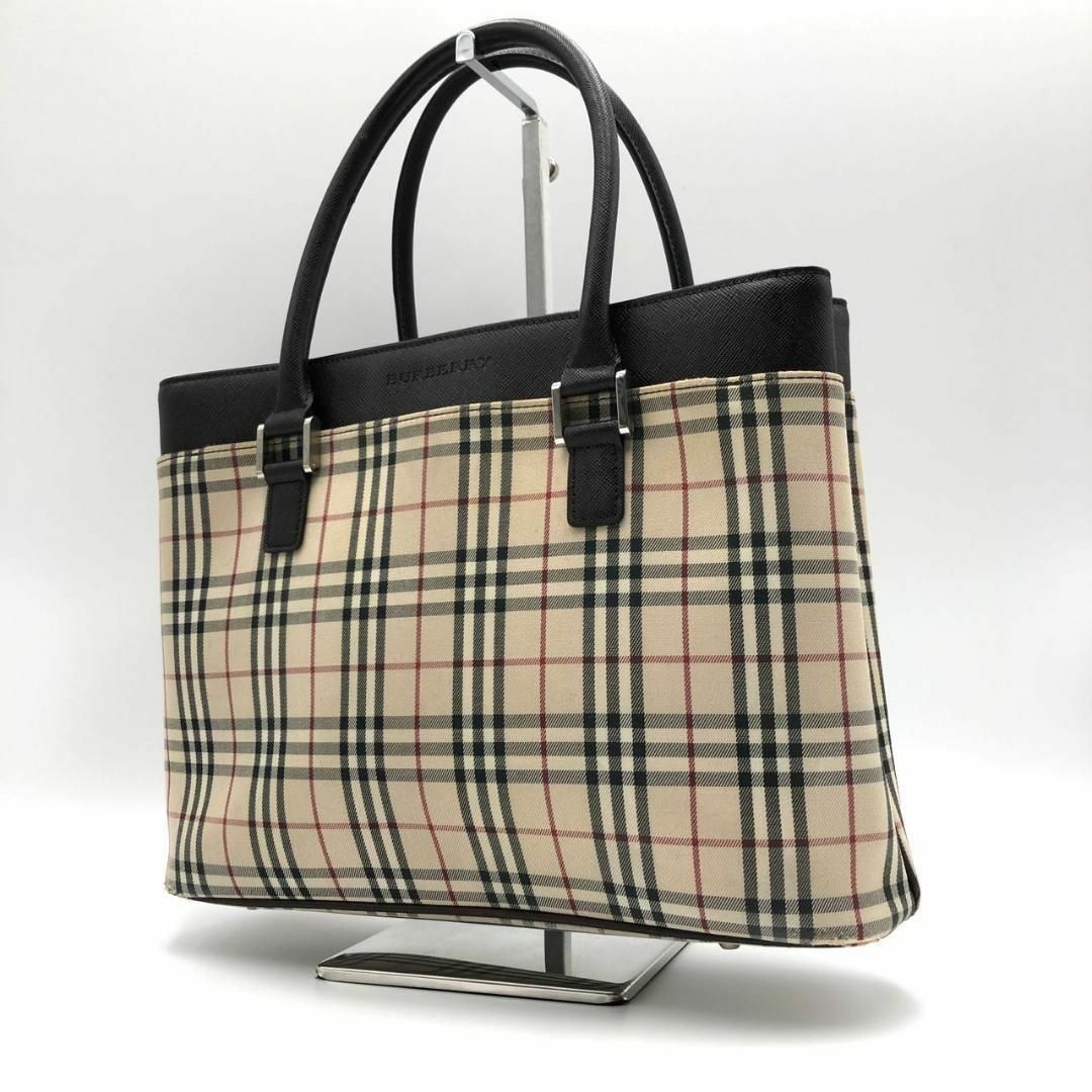 BURBERRY - 美品✨ BURBERRY ハンドバッグ ノバチェック シルバー金具