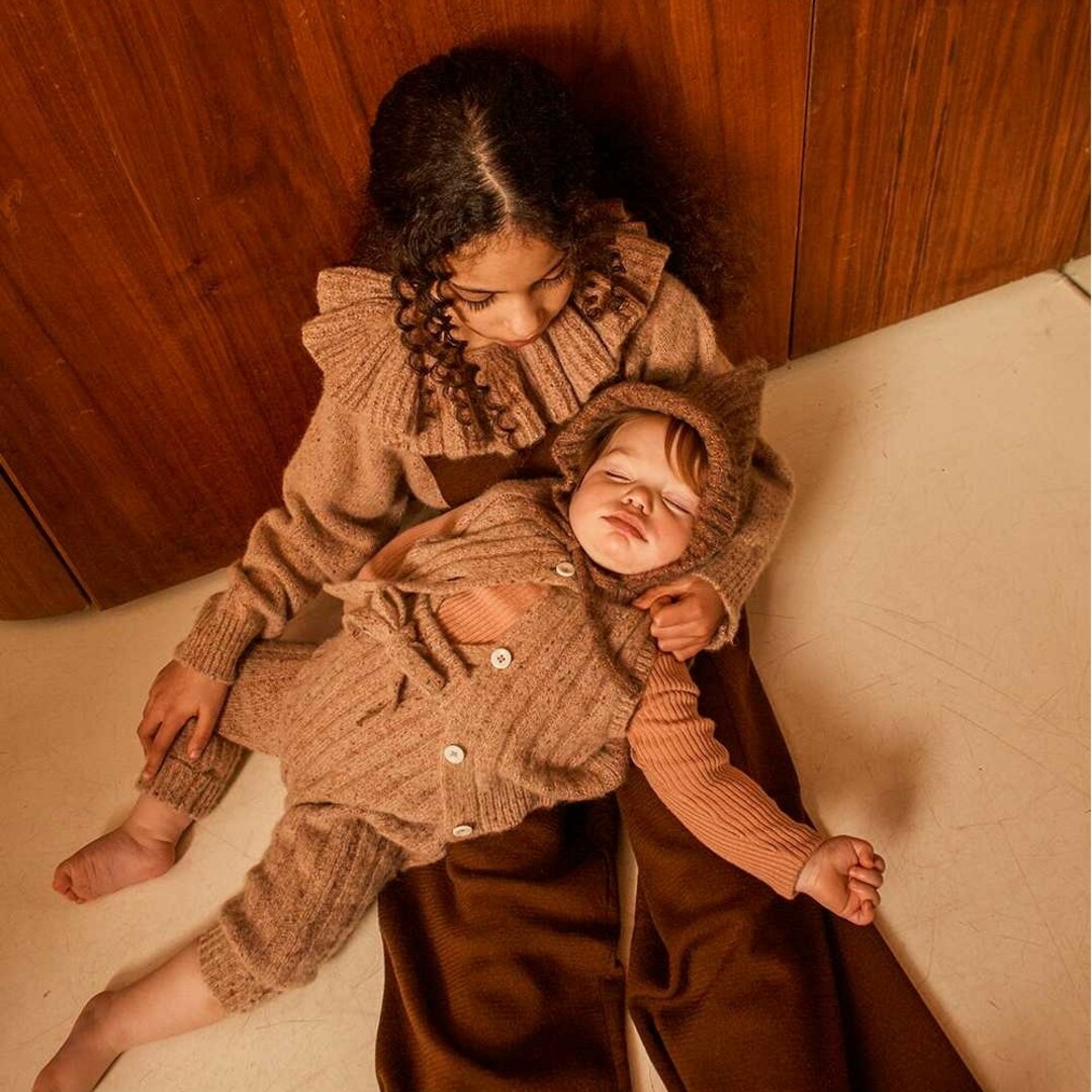 Caramel baby&child - MABLI ベスト 新品 ブラウン 2Yの通販 by BABY