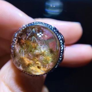 天然】フラワールチルオーツ リング 16.4*15mmの通販 by Rui|ラクマ