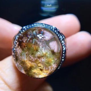 天然】フラワールチルオーツ リング 16.4*15mmの通販 by Rui|ラクマ