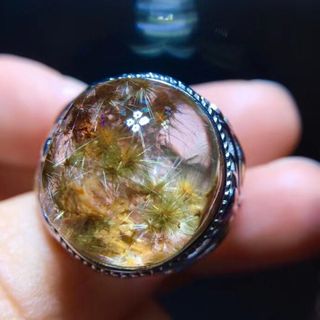 天然】フラワールチルオーツ リング 16.4*15mmの通販 by Rui|ラクマ